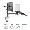 Laptop ir monitoriaus rankena ACT AC8305, aukščio reguliavimas 0-450 mm