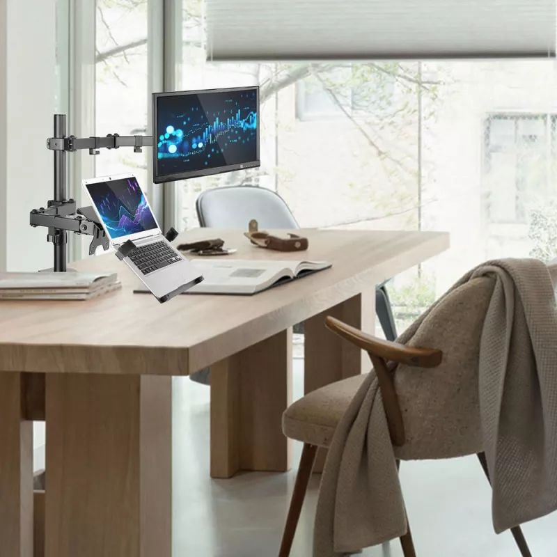 Laptop ir monitoriaus rankena ACT AC8305, aukščio reguliavimas 0-450 mm