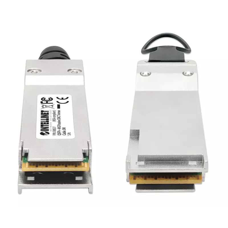 Intellinet 3m 40G QSFP+ pasyvus varinis Twinax kabelis 30AWG MSA suderinamas QSFP-H40G-CU3M