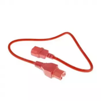 ACT maitinimo laidas C14 - C15 raudonas 0,6 m 250V 10A