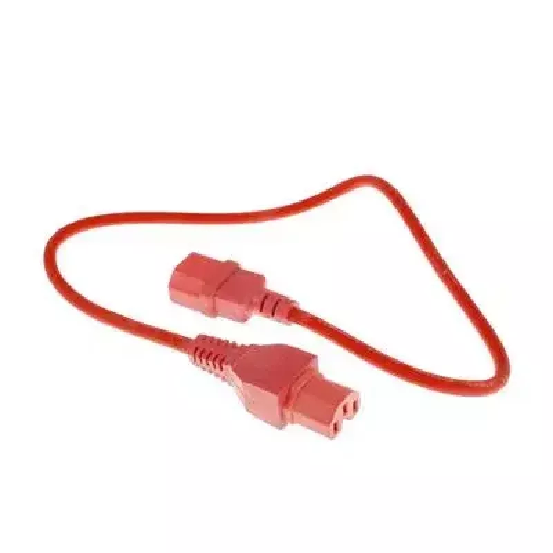 ACT maitinimo laidas C14 - C15 raudonas 0,6 m 250V 10A