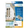Lipni etiketė HERMA 10754 Permanent Brown Rectangle 240 vnt.
