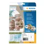 Lipni etiketė HERMA 10755 stačiakampė ruda 160 vnt.