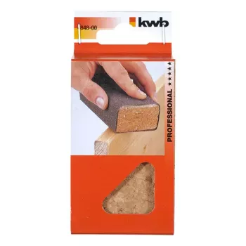 Šlifavimo trinkelė KWB 484800 medinė su kamštine danga 60mm x 40mm x 100mm