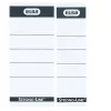 Elba 400087754 etiketės segtuvų nugarėlėms 10 vnt. juoda balta 5x2,5 cm