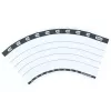 Elba 400087754 etiketės segtuvų nugarėlėms 10 vnt. juoda balta 5x2,5 cm