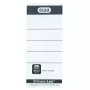 Elba 400087754 etiketės segtuvų nugarėlėms 10 vnt. juoda balta 5x2,5 cm
