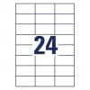Lipnūs etikečių lapai AVERY 6605 Balti 7x3,7 cm 1560 vnt.