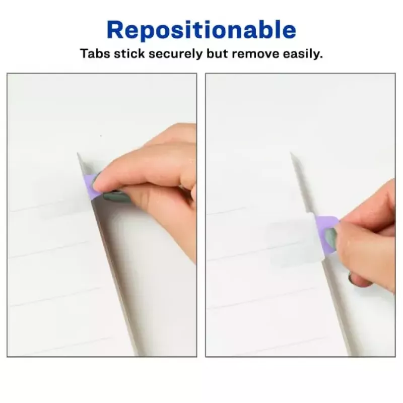 Skirtukų kortelės Avery Ultra Tabs 74761 mėlyna, žalia, rožinė, violetinė
