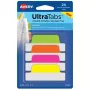 Tuščios skirtukų etiketės Avery Ultra Tabs neon žalia, oranžinė, rožinė, geltona 74767