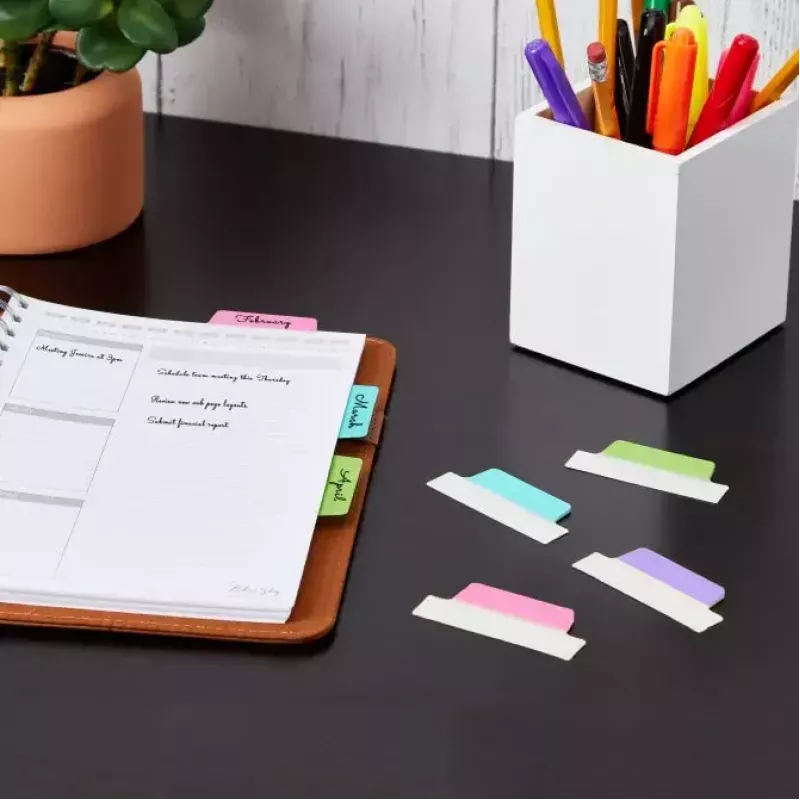 Tušti skirtukų indeksai Avery Ultra Tabs 74769 mėlyni, žali, rožiniai, violetiniai
