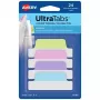 Tušti skirtukų indeksai Avery Ultra Tabs 74769 mėlyni, žali, rožiniai, violetiniai