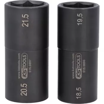 Veržliarakčių komplektas KS Tools 515.0895 1/2 colio pavara 2 antgaliai
