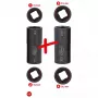 Veržliarakčių komplektas KS Tools 515.0895 1/2 colio pavara 2 antgaliai