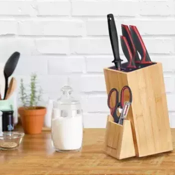 Peilių blokas Westmark 14472260 su apsauga, bambukas ir plastikas