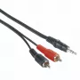 Hama 00205106 garso laidas 2 m 3,5 mm – 2 x RCA juodas, raudonas