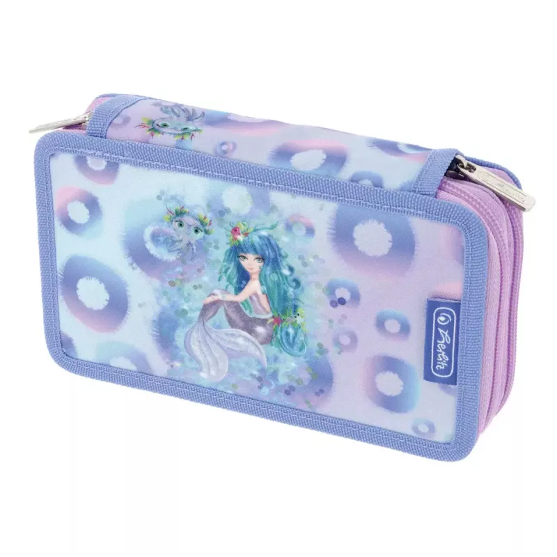 Kanceliarinių prekių rinkinys Herlitz Mystic Mermaid 23 vnt. mėlyna rožinė poliesteris