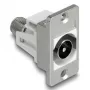 DeLOCK 90881 IEC F lizdinis kištukinis lizdas, sidabrinis/baltas, 75 Ω