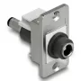 DeLOCK keystone modulis 90885 plokščias DC lizdas 5.5 x 2.1 mm juodas sidabrinis baltas