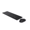 DELL KM5221W belaidė klaviatūra ir pelė rinkinys, RF, US English, juoda