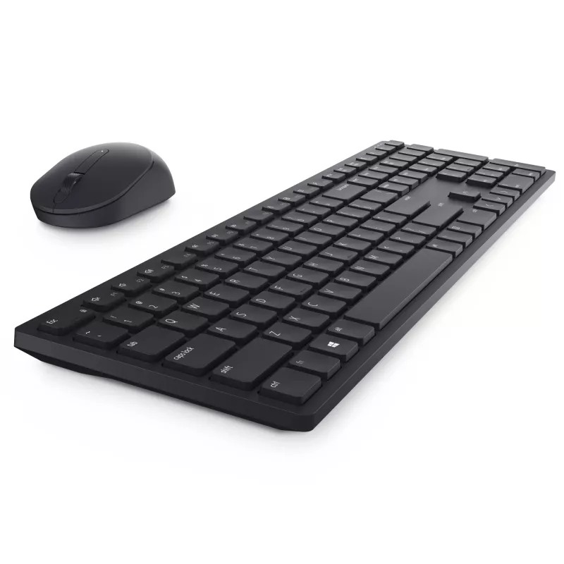 DELL KM5221W belaidė klaviatūra ir pelė rinkinys, RF, US English, juoda