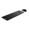 DELL KM5221W belaidė klaviatūra ir pelė rinkinys, RF, US English, juoda