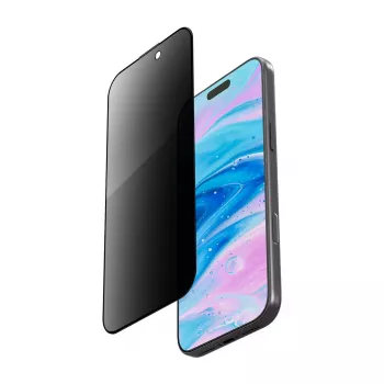 LAUT PRIME PRIVACY apsauginis stiklas Apple iPhone 17 Pro – privatumo, atsparus dulkėms ir smūgiams