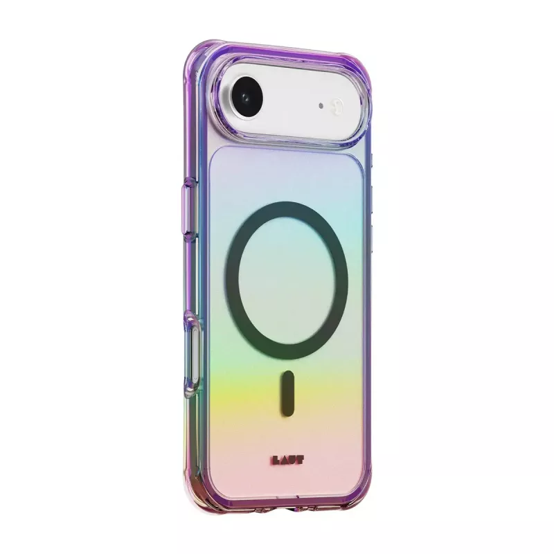 LAUT AERO HOLO dėklas iPhone 17 Air 6,5 colio, daugiaspalvis permatomas