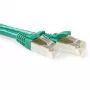 ACT Green 0,5 m LSZH S/FTP CAT6A pataisos laidas su apsaugotais RJ45 kištukais