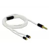 Garso laidas DeLOCK 85846 1,2 m 4,4 mm 2x MMCX baltas