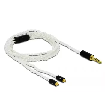 Garso laidas DeLOCK 85846 1,2 m 4,4 mm 2x MMCX baltas