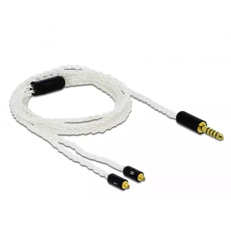 Garso laidas DeLOCK 85846 1,2 m 4,4 mm 2x MMCX baltas