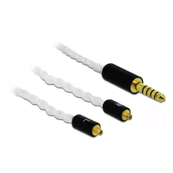 Garso laidas DeLOCK 85846 1,2 m 4,4 mm 2x MMCX baltas