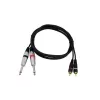 Audio kabelis Omnitronic 30225213 1,5 m 2x6,35 mm 2xRCA Juodas
