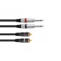 Audio kabelis Omnitronic 30225213 1,5 m 2x6,35 mm 2xRCA Juodas