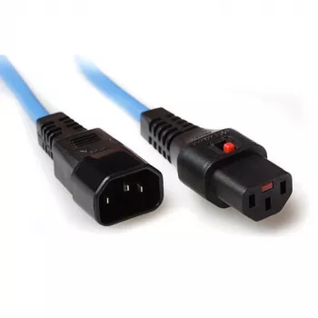ACT maitinimo laidas C13 IEC Lock - C14 mėlynas 3 m, PC963