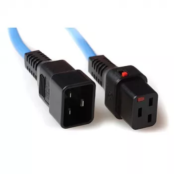 ACT maitinimo laidas su užraktu C19 IEC Lock C20 mėlynas 3 m 16 A 230 V