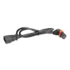 ACT maitinimo laidas C14 - C13 IEC Lock (žemyn kampu) juodas 1 m, PC2044