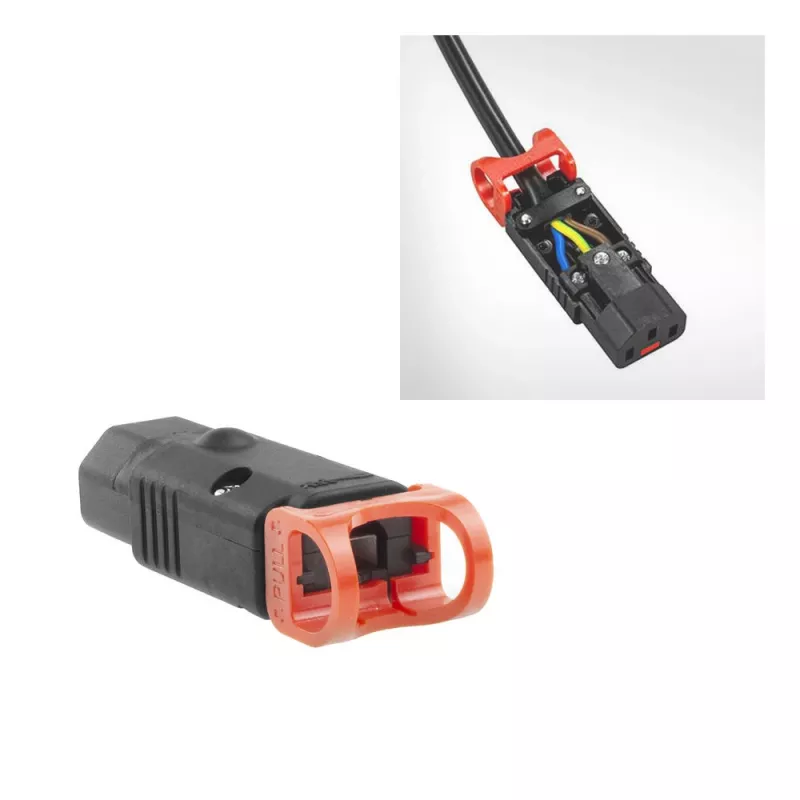 ACT C13 IEC Lock+ perjungiamas juodas, PA130100BK