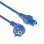 ACT maitinimo laidas CEE 7/7 kampinis kištukas C15 mėlynas 1,5 m 230V 10A