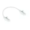 ACT White 0,5 m LSZH U/UTP CAT6 plonas jungiamasis kabelis su apsaugotais RJ45 kištukais