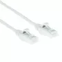 ACT White 0,5 m LSZH U/UTP CAT6 plonas jungiamasis kabelis su apsaugotais RJ45 kištukais