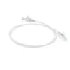 ACT White 1 metras LSZH U/UTP CAT6 duomenų centro plonas pataisos kabelis su apsaugotais RJ45 jungtimis
