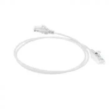 ACT White 1 metras LSZH U/UTP CAT6 duomenų centro plonas pataisos kabelis su apsaugotais RJ45 jungtimis