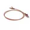 ACT Brown 2 m LSZH U/UTP CAT6 plonas jungiamasis kabelis su apsaugotais RJ45 kištukais