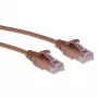 ACT Brown 2 m LSZH U/UTP CAT6 plonas jungiamasis kabelis su apsaugotais RJ45 kištukais