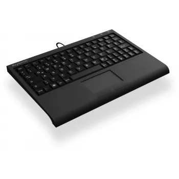Klaviatūra KeySonic ACK-3410 (ESP) USB, juoda, su integruota jutikline pele
