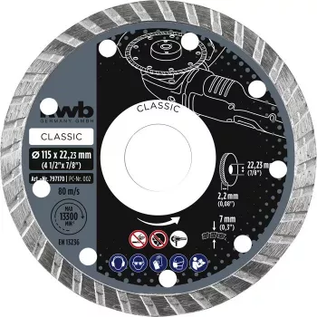 Disko pjūklo diskas KWB 797870 23 cm marmurui ir plytelėms