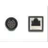 DeLOCK M12 adapterinis kabelis A-koduotas 8 kontaktų moteriškas į RJ45 moterišką 50 cm