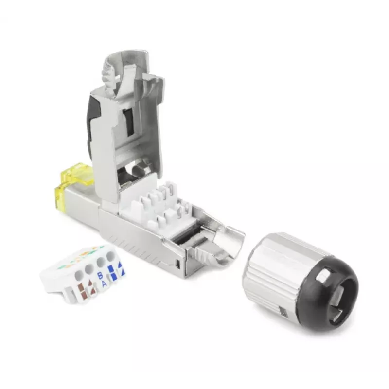 ACT CAT6A RJ45 lauko kištukas, ekranuotas, beįrankis, 4PPoE 100W